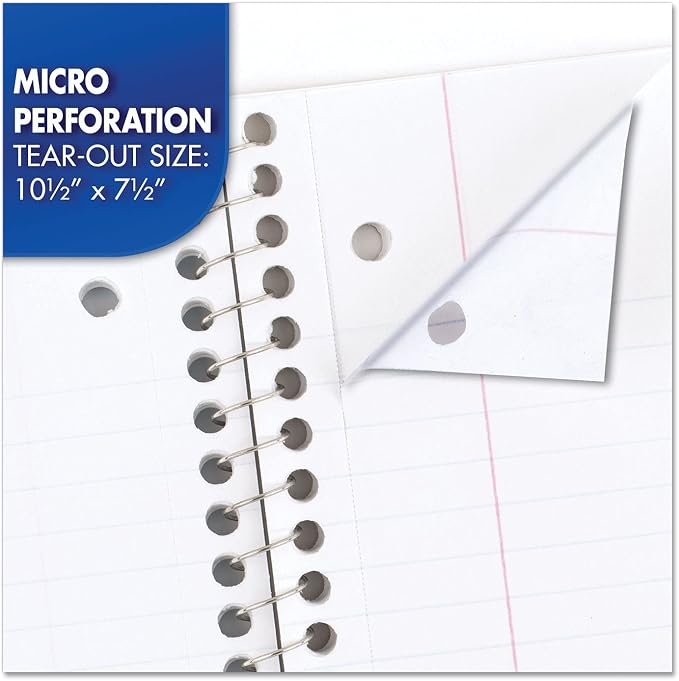 Mead Spiral Notebook, 1 Subject, College Ruled Paper, 7-1/2" x 10-1/2" - Image 4