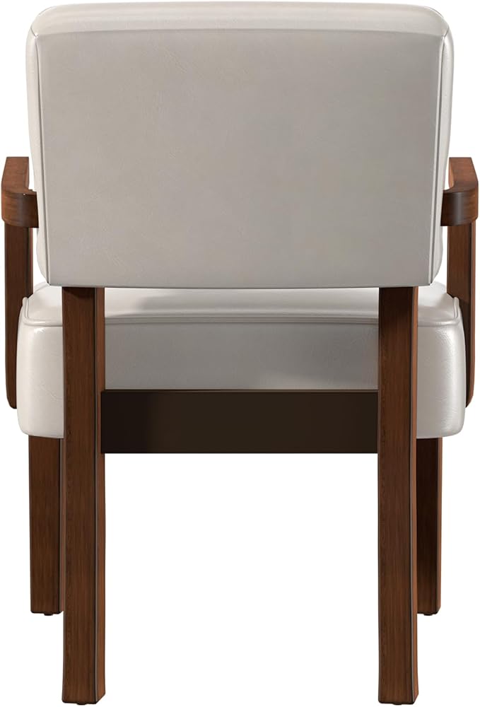 Accent Chair, PU Leather Chair for Living Room Oversized Armchair with Soft Seat and Armrests for Bedroom Dinning Reading Waiting Room (One Chair)-DeskLoop Office