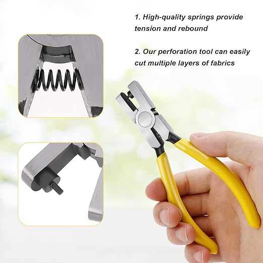 2PCS Band Leather Punching Pliers 2.0mm Belt Punch Tool - Image 4