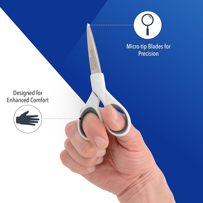 Westcott 5-Inch Micro-Tip Fabric Scissors - Image 3