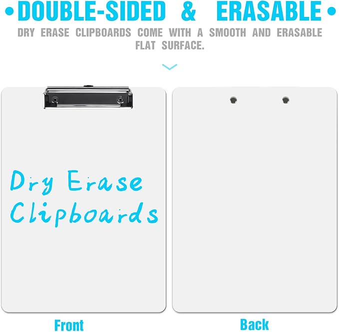 Dry Erase Clipboards, HERKKA 32 Pack Hardboard Office Whiteboard Clipboards Low - Image 6