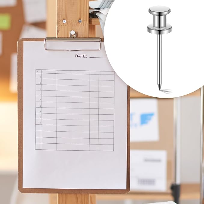 Watersay 50 Pcs Double Headed Picture Hanging Nails Long Push Pins - Image 4