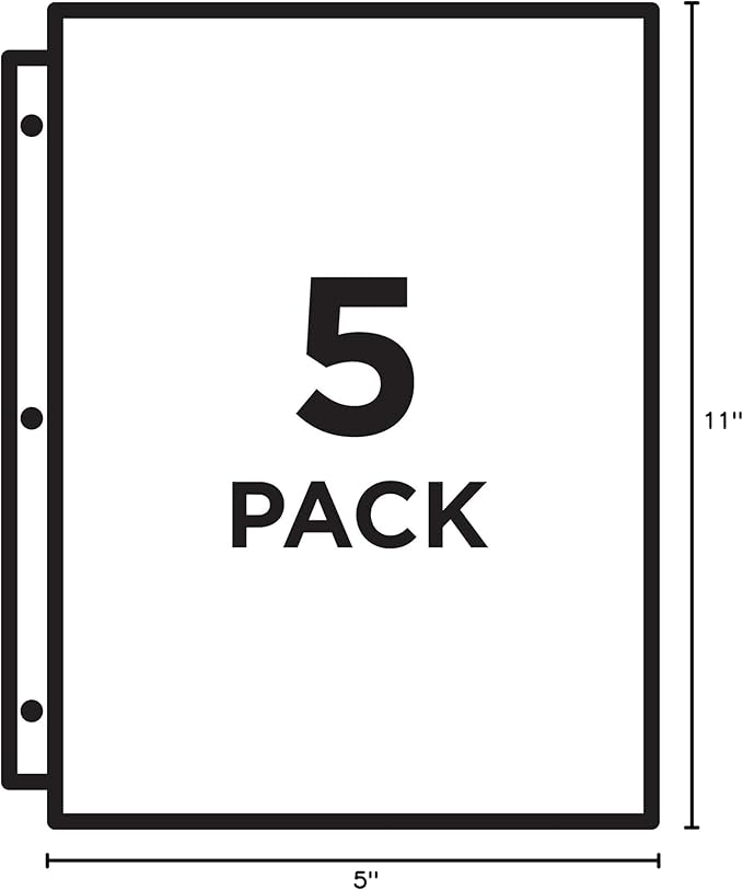Avery Binder Pockets, 8.5" x 11", 5 Slash Jackets - Image 9