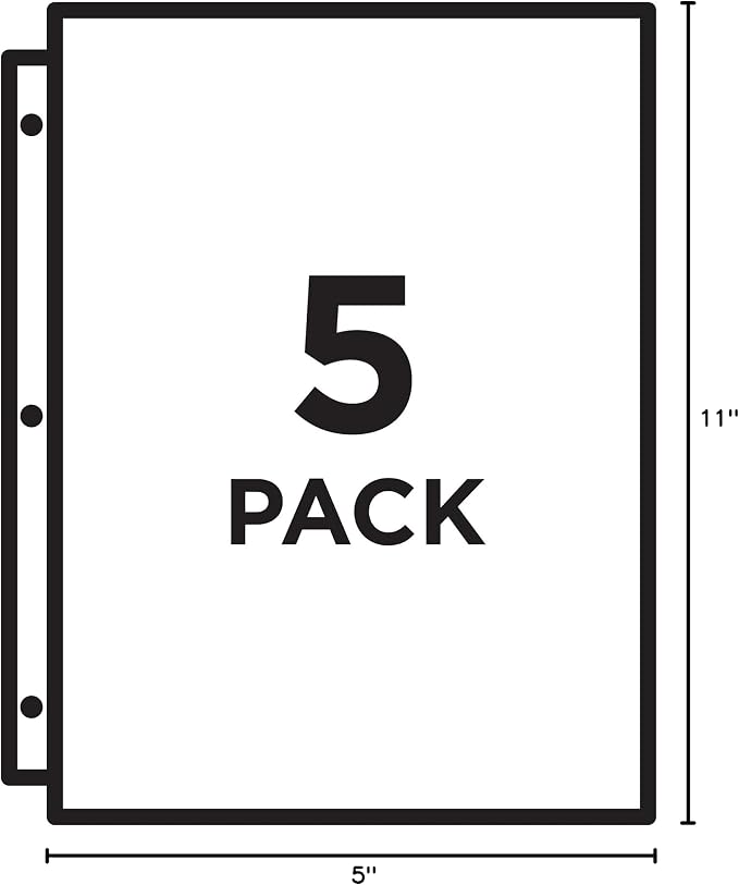 Avery Binder Pockets for 3 Ring Binders, Fits 8.5" x 11" Documents, Acid-Free - Image 8