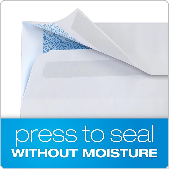 Columbian #8-5/8 Security Envelopes, 500 Pack, Double Window Self Seal Envelopes - Image 3