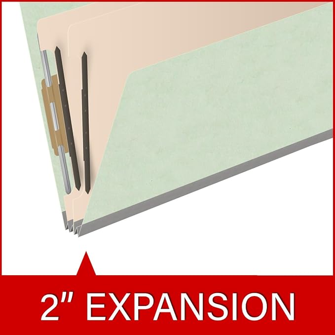 Ecom Folders End Tab Pressboard Classification Folders | Legal Size 25 Pt Stock - Image 7