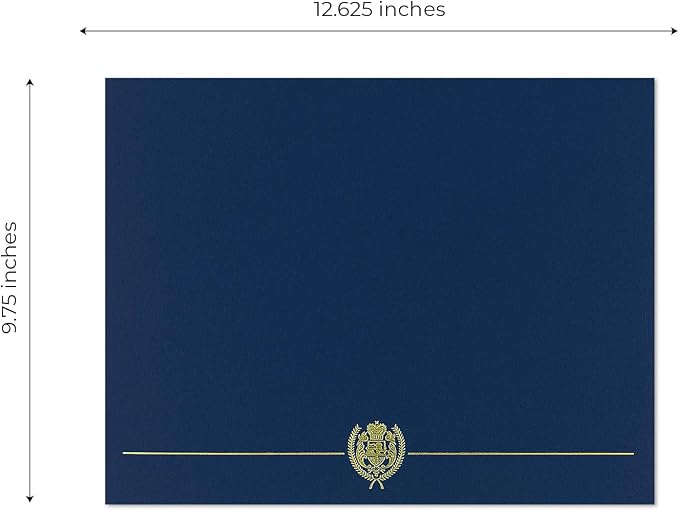 Great Papers! Navy and Gold Certificate Document Cover / 25 Count Navy Blue - Image 6