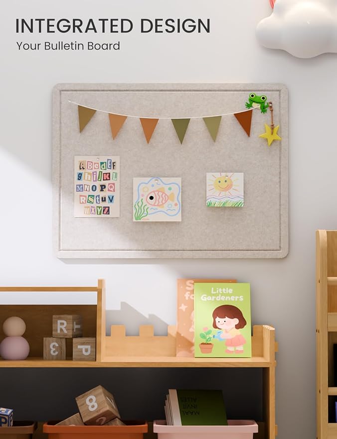 Fluxynara Bulletin Board, 23.6" x 17.5" Cork Board Alternative - Image 6