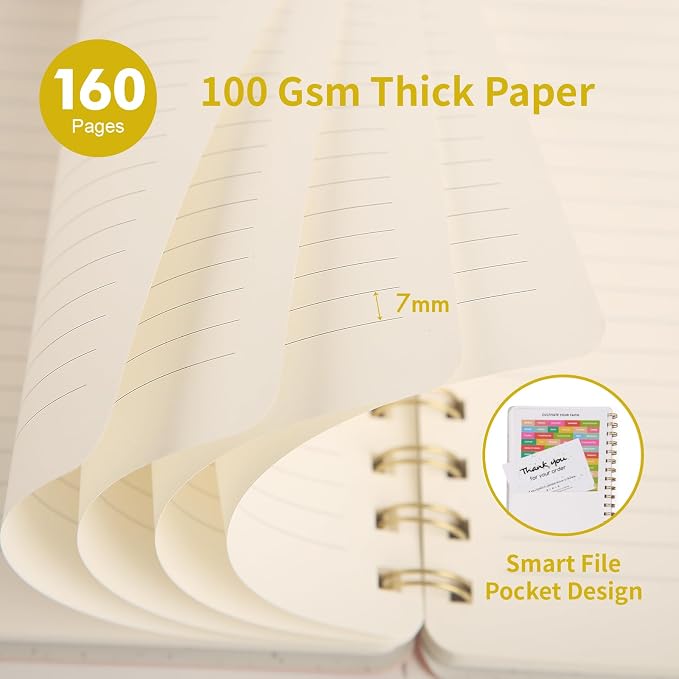 Spiral Notebook-5.75" x 8.125" College Ruled Journal - Image 4
