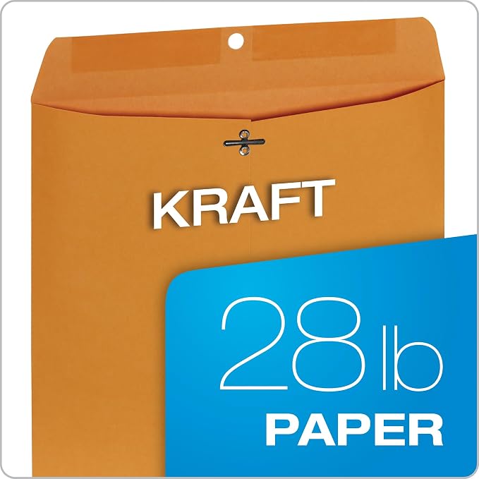 Columbian 10 x 13 Clasp Envelopes, 28 lb Brown Kraft, - Image 5