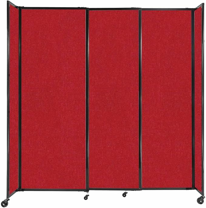 Versare Straightwall Sliding Portable Wall Partition | Freestanding Office by VERSARE