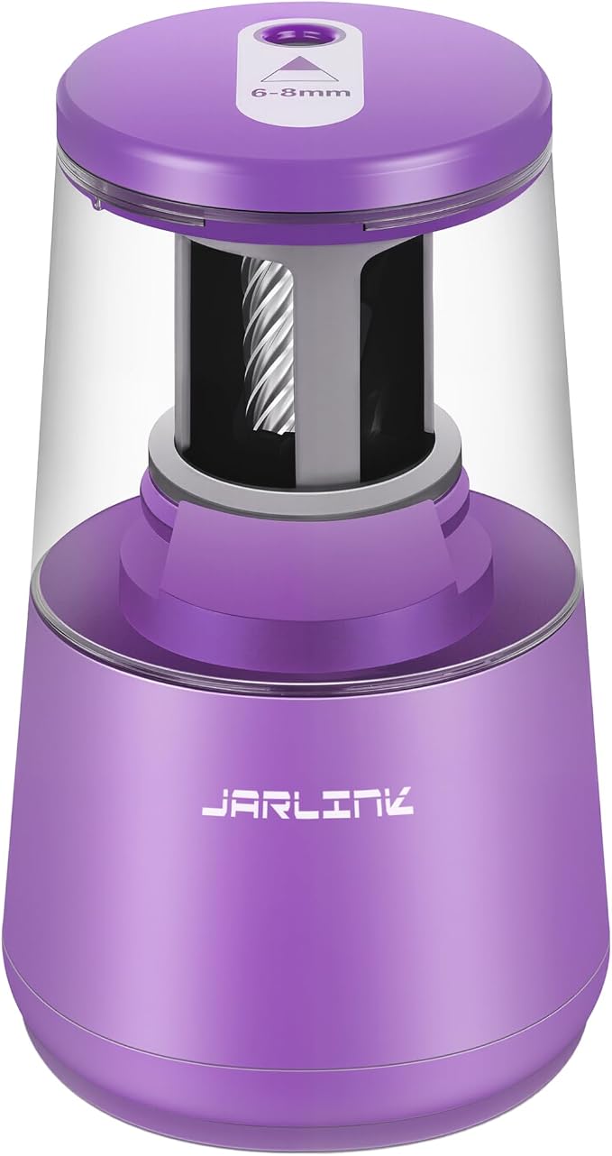 JARLINK Electric Pencil Sharpener, Heavy-Duty Helical Blade to Fast Sharpen by JARLINK