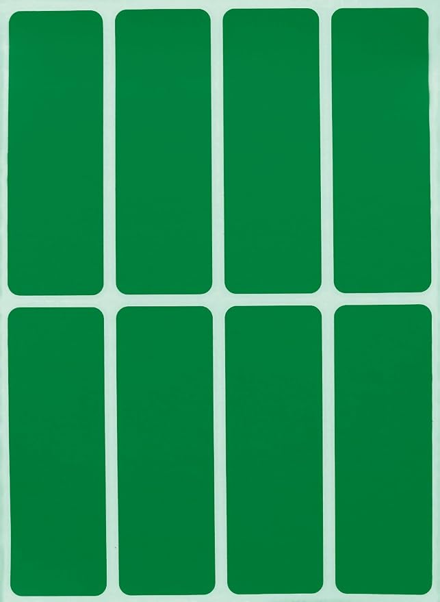 Rectangular Sticker 3x1 inch Write on Labels by RoyalGreen