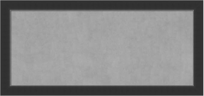 Amanti Art Black Framed Magnetic Board 25x53 Oversize Vision Board by AmantiArt