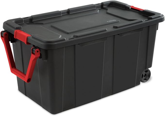 Sterilite Heavy Duty 40 Gallon Wheeled Industrial Storage Tote - Image 8