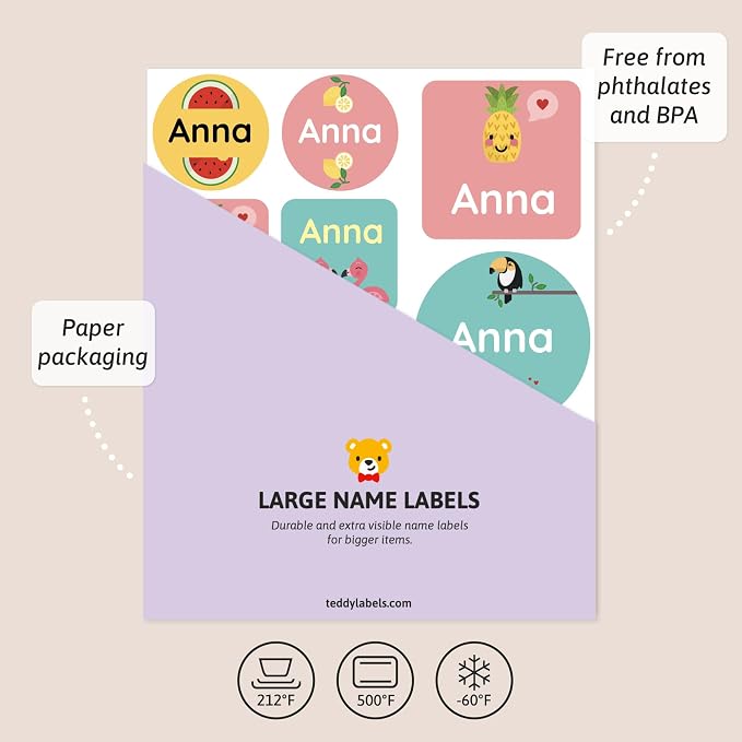 Large Name Labels for Kids - Image 3