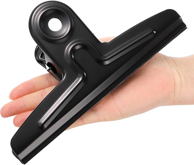 Frcctre 10 Pack Extra Large Bulldog Clips, 7.9 Inches Black Jumbo Stainless - Image 5