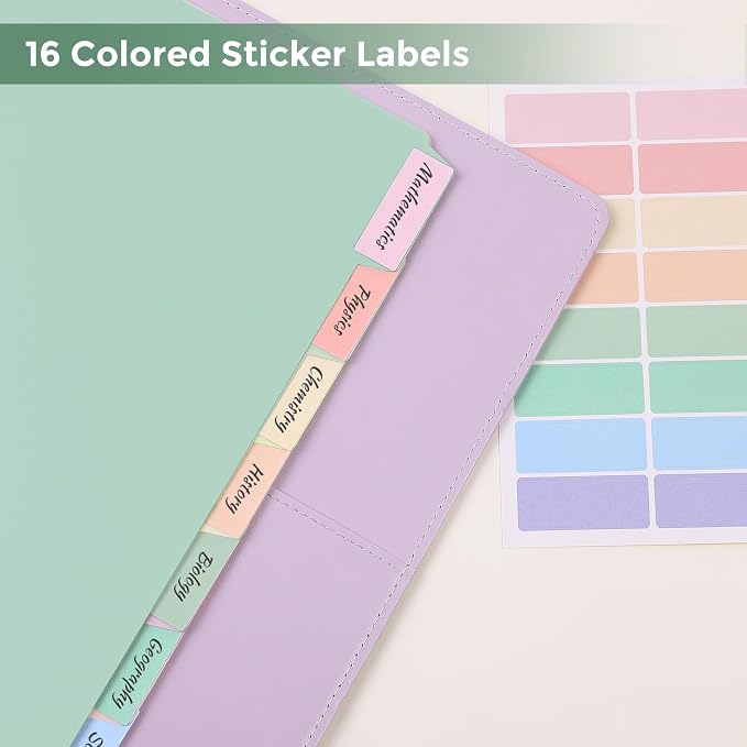 SKYDUE Durable Plastic 8-Tab Dividers - Image 5