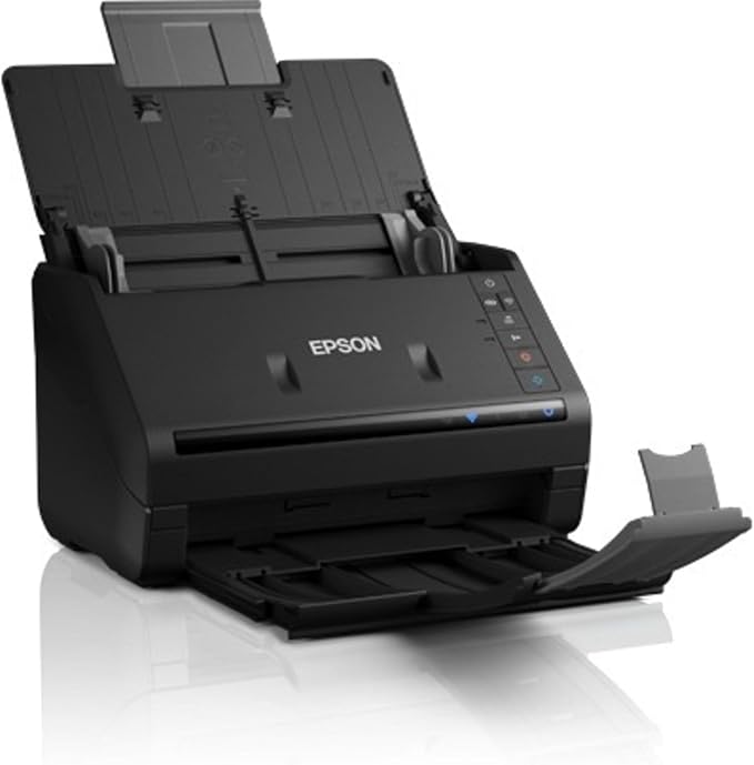 Epson Workforce ES-500W II Wireless Color Duplex Desktop Document Scanner for PC and Mac, with Auto Document Feeder (ADF) and Scan from Smartphone or Tablet-DeskLoop Office