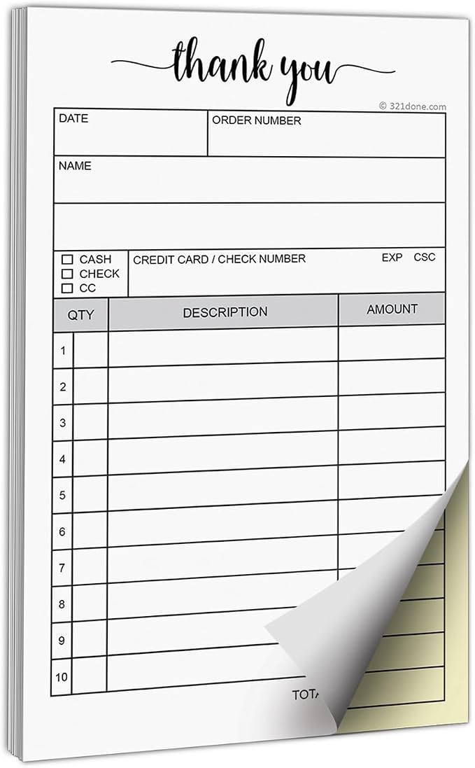 321Done Thank You Receipt Pad by 321Done