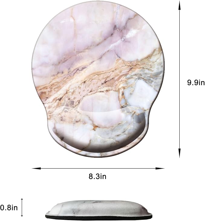 Mouse Pad with Wrist Support, Ergonomic Mouse Pad with Memory Foam Wrist Rest - Image 6