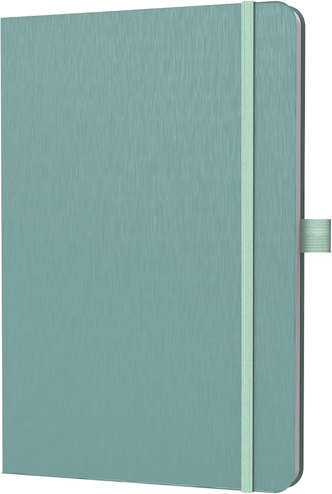 A5 Lined Journal Notebook, 7mm College Ruled Notepad, Journaling for Writing, Work, School, Travel and Note Taking, Hardcover 160 Pages (80 Sheets) 5.79 x 8.3 inches (Midnight Green)-DeskLoop Office