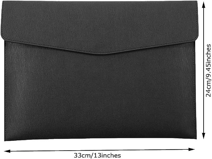 PU Leather A4 File Folder Document Holder Waterproof Portfolio Envelope Folder - Image 2