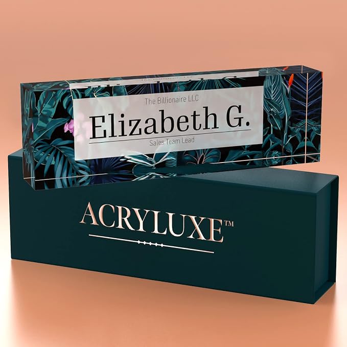 Desk Name Plate Personalized, Custom Name Plates 2½/x8 Inches, Thick - Image 8