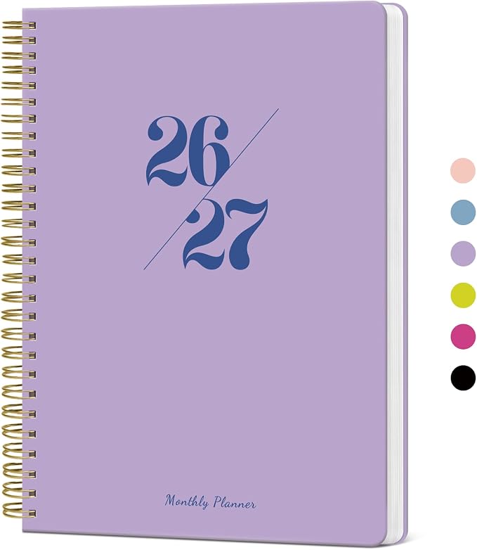 Monthly Planner 2026-2027, 18 Months Calendar Planner 2026-2027, Runs from July by Taja