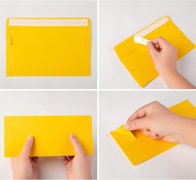 200 Pack Colorful #10 Business Envelopes Self Seal Letter Envelope | Standard - Image 3