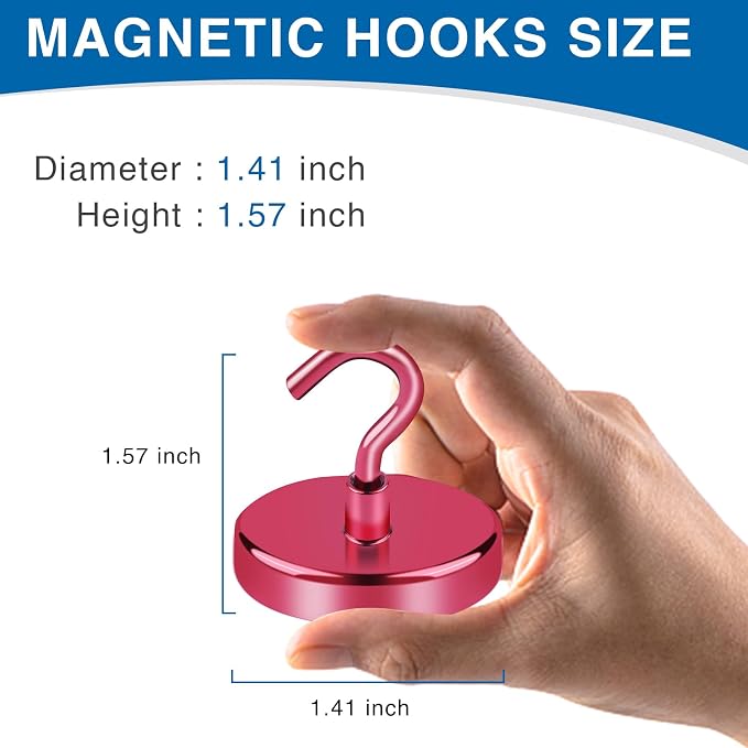 LOVIMAG Cruise Ship Essentials, 150Lbs Magnetic Hooks Heavy Duty, Strong - Image 3