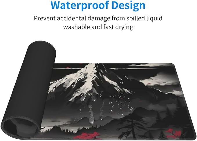 Extended Gaming Mouse Pad, Large Desk Mat XL Anime Mouse Pad Waterproof - Image 3