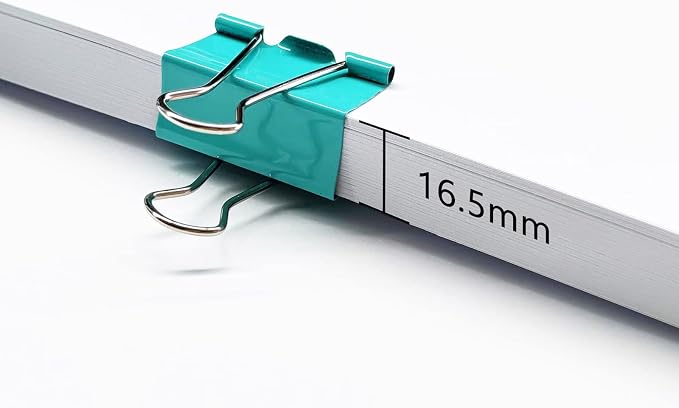 Ykimok Large Binder Clips, 1.6 inch, 24 Pack, Colored Binder Clips, Paper - Image 5
