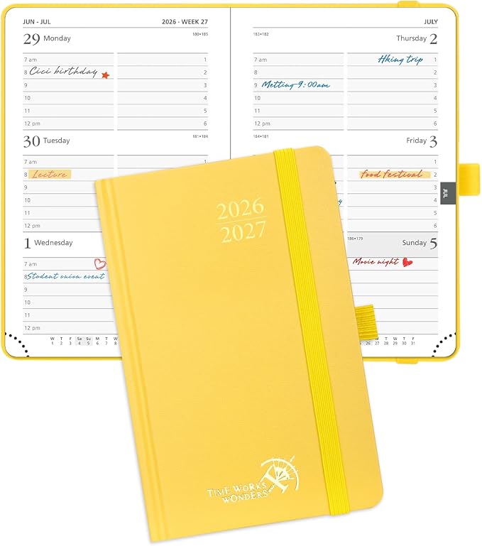 POPRUN 2026-2027 Academic Small Weekly Planner, July 2026 to June 2027 by POPRUN
