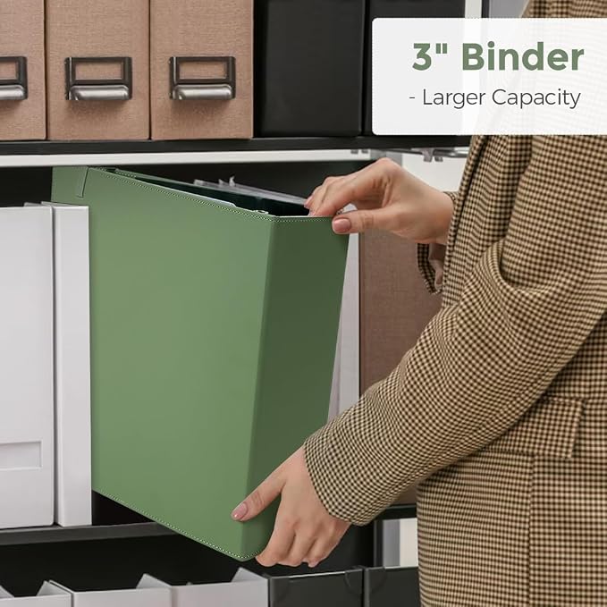 SKYDUE 3 Ring Binder 3 Inch D Ringr - Image 5