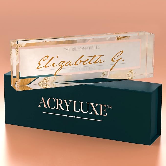 Desk Name Plate Personalized, Custom Name Plates 2½/x8 Inches, Thick - Image 7