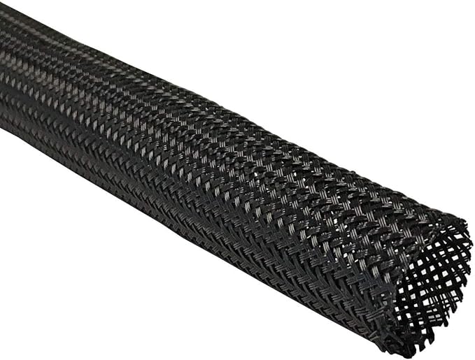 Techflex 1.25 Inch Flexo Clean Cut Braided Cable Sleeve by Electriduct