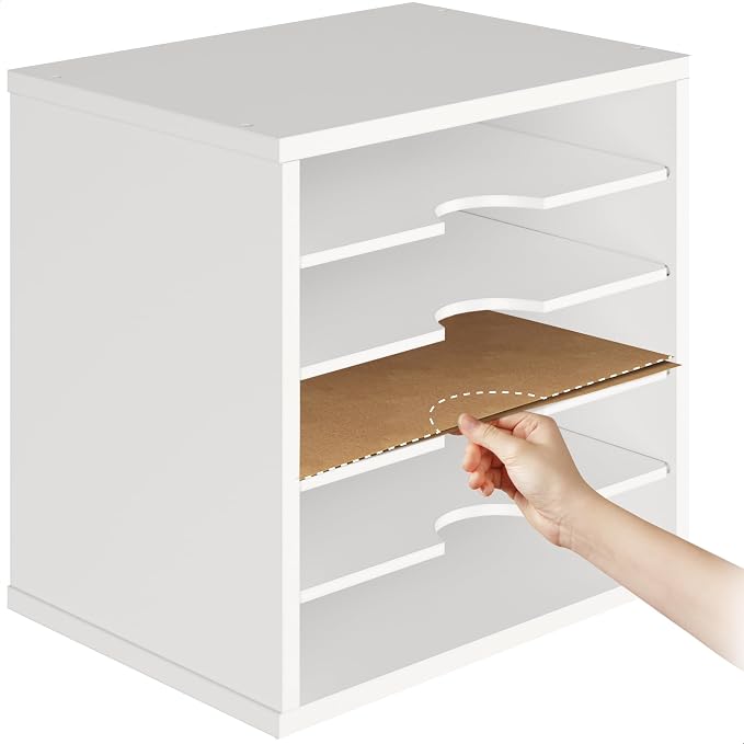 Ballucci File Organizer Paper Sorter, 5 Tier Adjustable Shelves Office Desk - Image 6