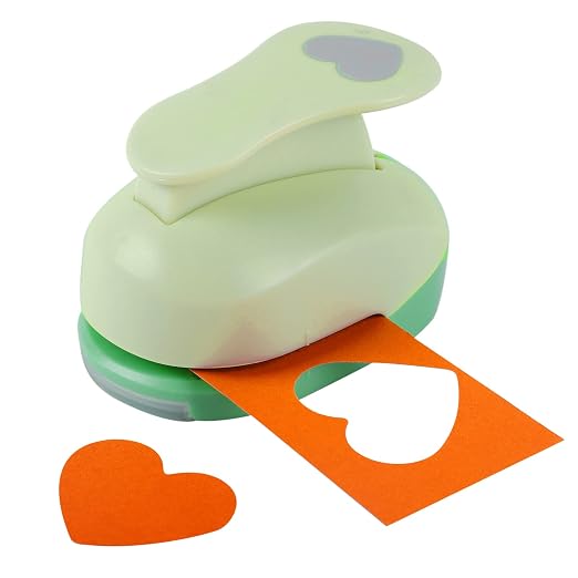 UCEC 2 Inch Heart Punch, Heart Paper Punch Shapes, Large Decorative Craft by UCEC