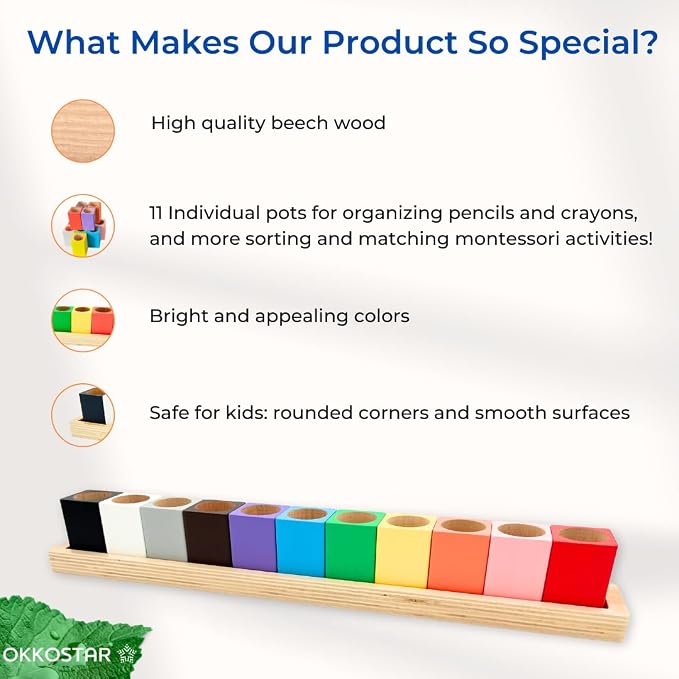 Montessori Crayon Holder for Kids - Image 3