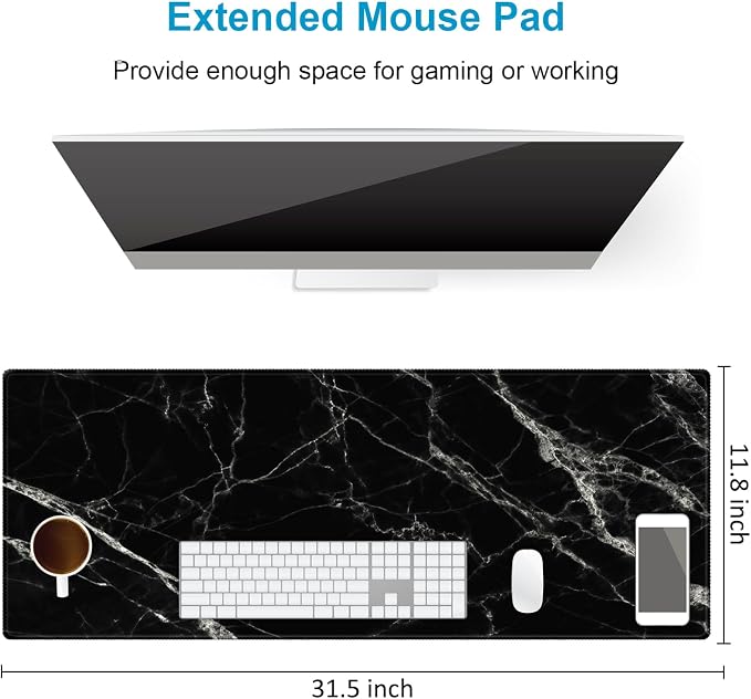 Extended Desk Mat, iDonzon Soft Cute Extra Large XXL Waterproof Gaming Mouse Pad - Image 2