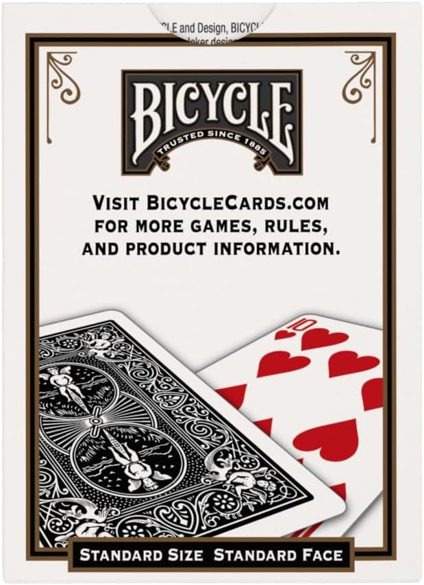 Bicycle Black Playing Cards, Standard Index Poker Size, Classic Deck of Cards - Image 3