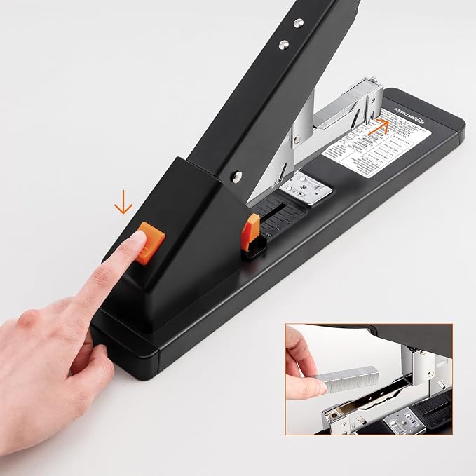 Amazon Basics Heavy Duty Industrial Stapler, 210 Sheets Capacity, Long Arm - Image 4