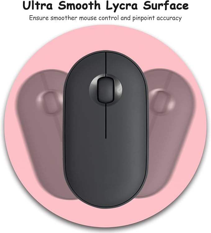 Dapesuom Small Mouse Pad, 6 x 6 Inch Thick Rubber Premium-Textured Non-Slip - Image 3