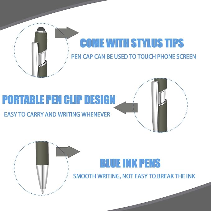 6 Pcs Blue Ink Ballpoint Pen - Image 3