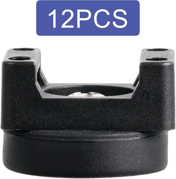 Yookeer 12 Pcs Magnetic Zip Tie Mount Base Black Magnetic Cable Clips Wire - Image 5