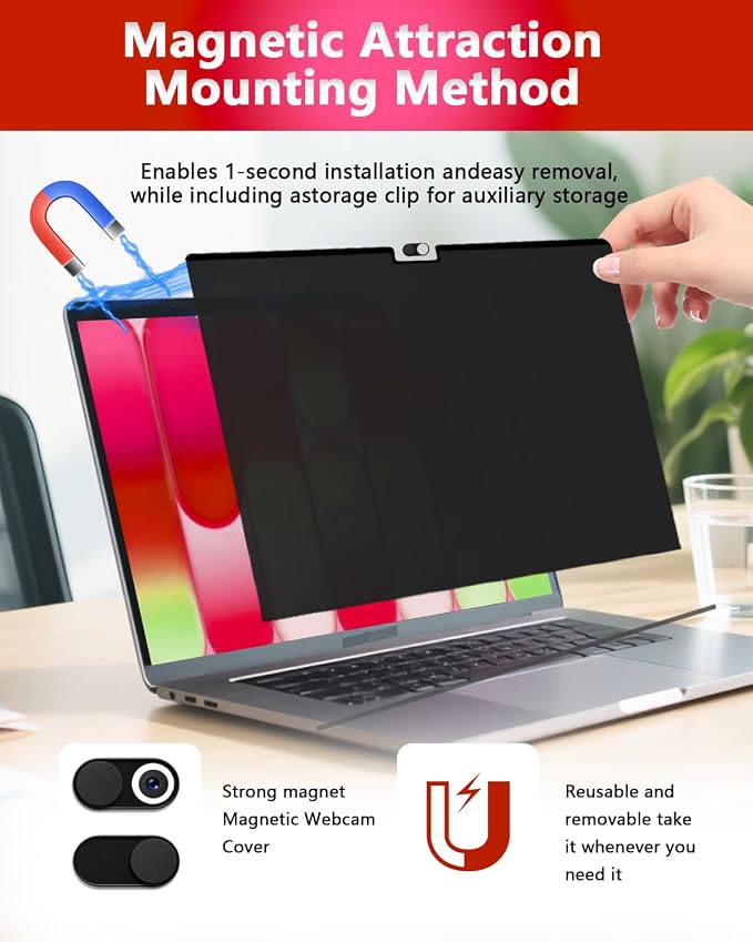 Magnetic Privacy Screen Protector - Image 4