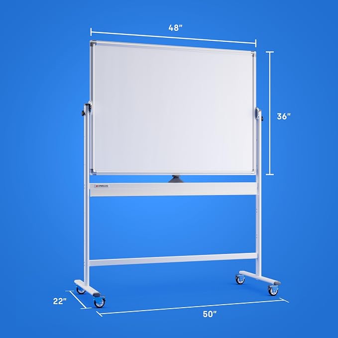 Rolling Dry Erase Board 48 x 36 - Image 9