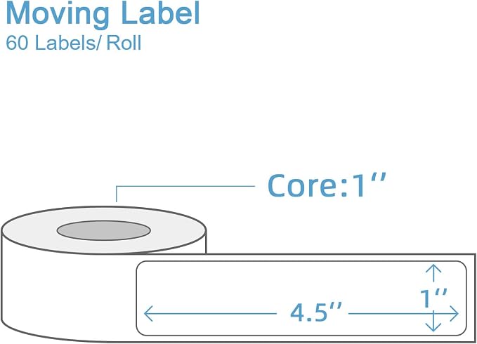 960 Count Moving Labels 14 Different Living Spaces - Image 2