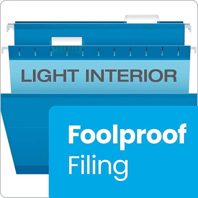 Pendaflex Reinforced Hanging File Folders, Letter Size, 1/5 Cut - Image 7